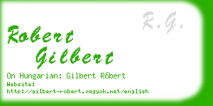 robert gilbert business card