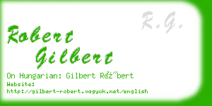 robert gilbert business card